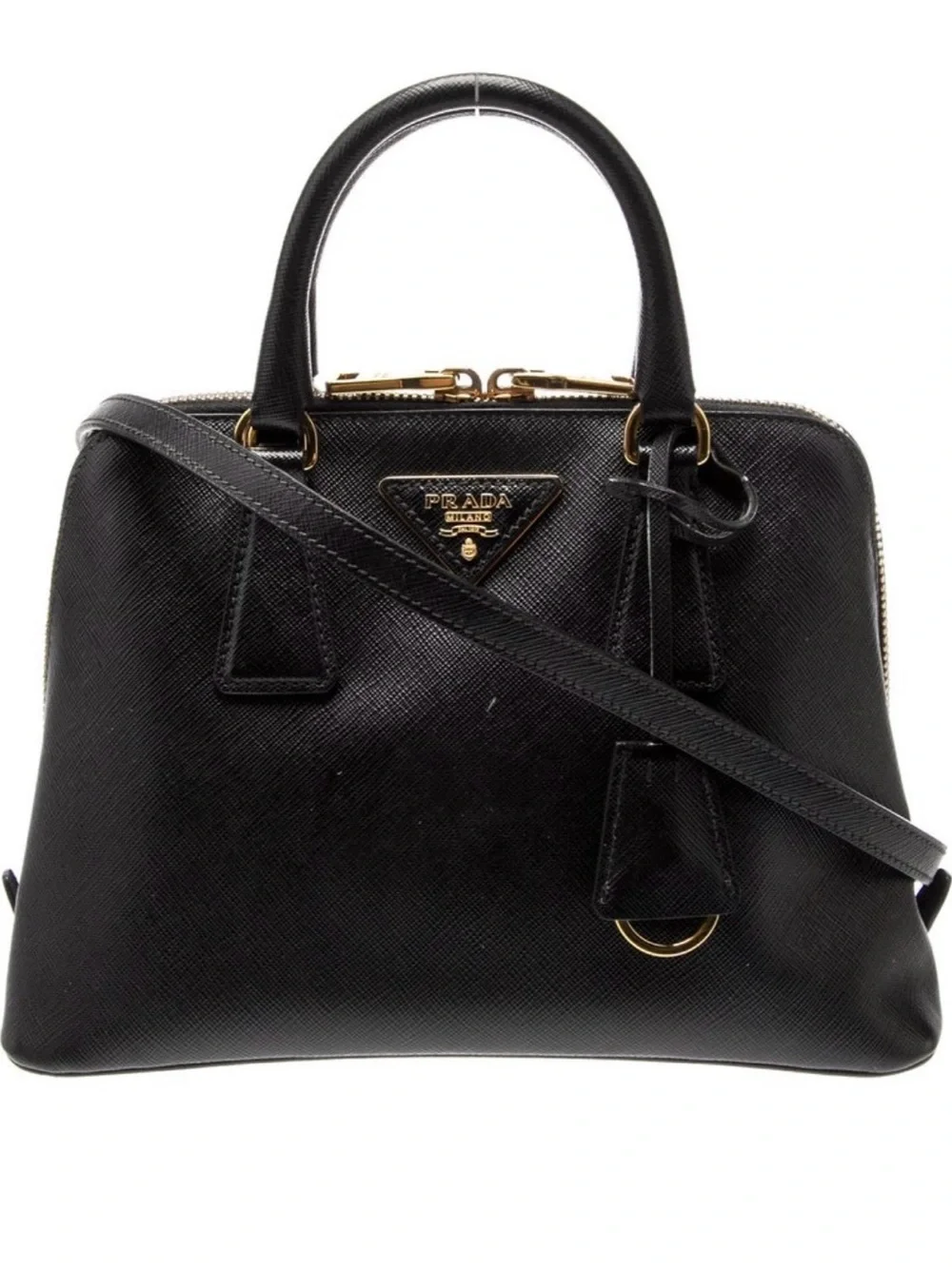!!NEW!! Prada Black Saffiano Leather with Authenticity Card